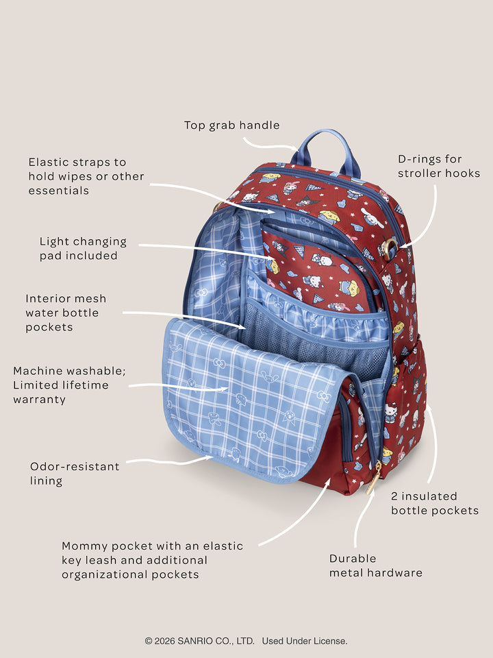 Hello Kitty® × JuJuBe Varsity Fuel Cell + Zealous Backpack Bundle