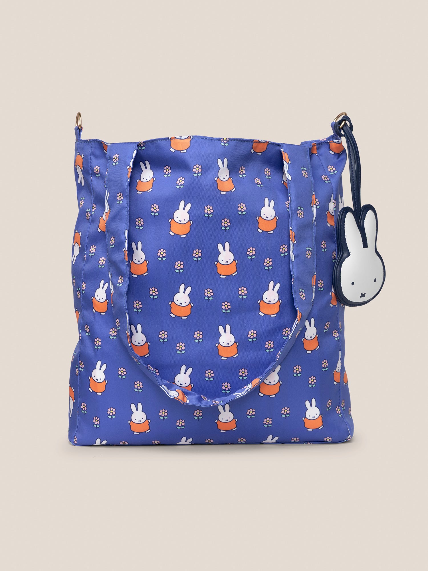 Miffy Flower Fields Be Light Tote Bag - Blue & Orange