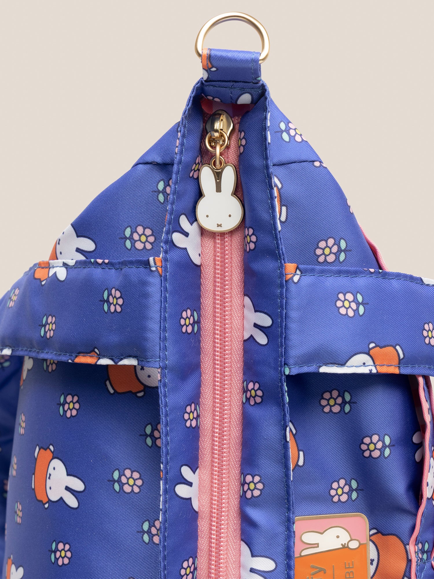 Miffy Flower Fields Be Light Tote Bag - Blue & Orange
