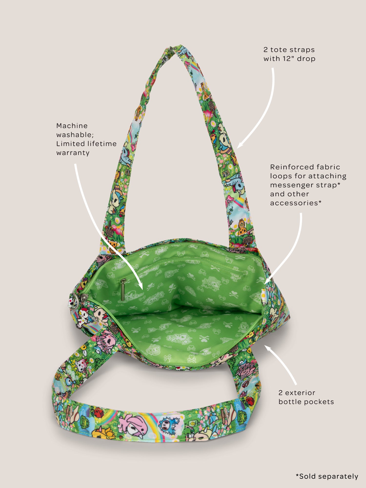 tokidoki Be Light Tote Bag - Meadow Blooms