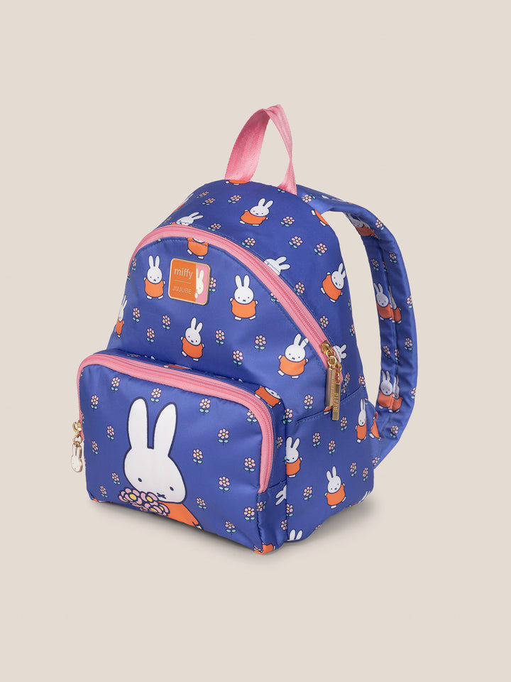 Miffy Flower Fields Everyday Mini Backpack - Blue &amp; Orange