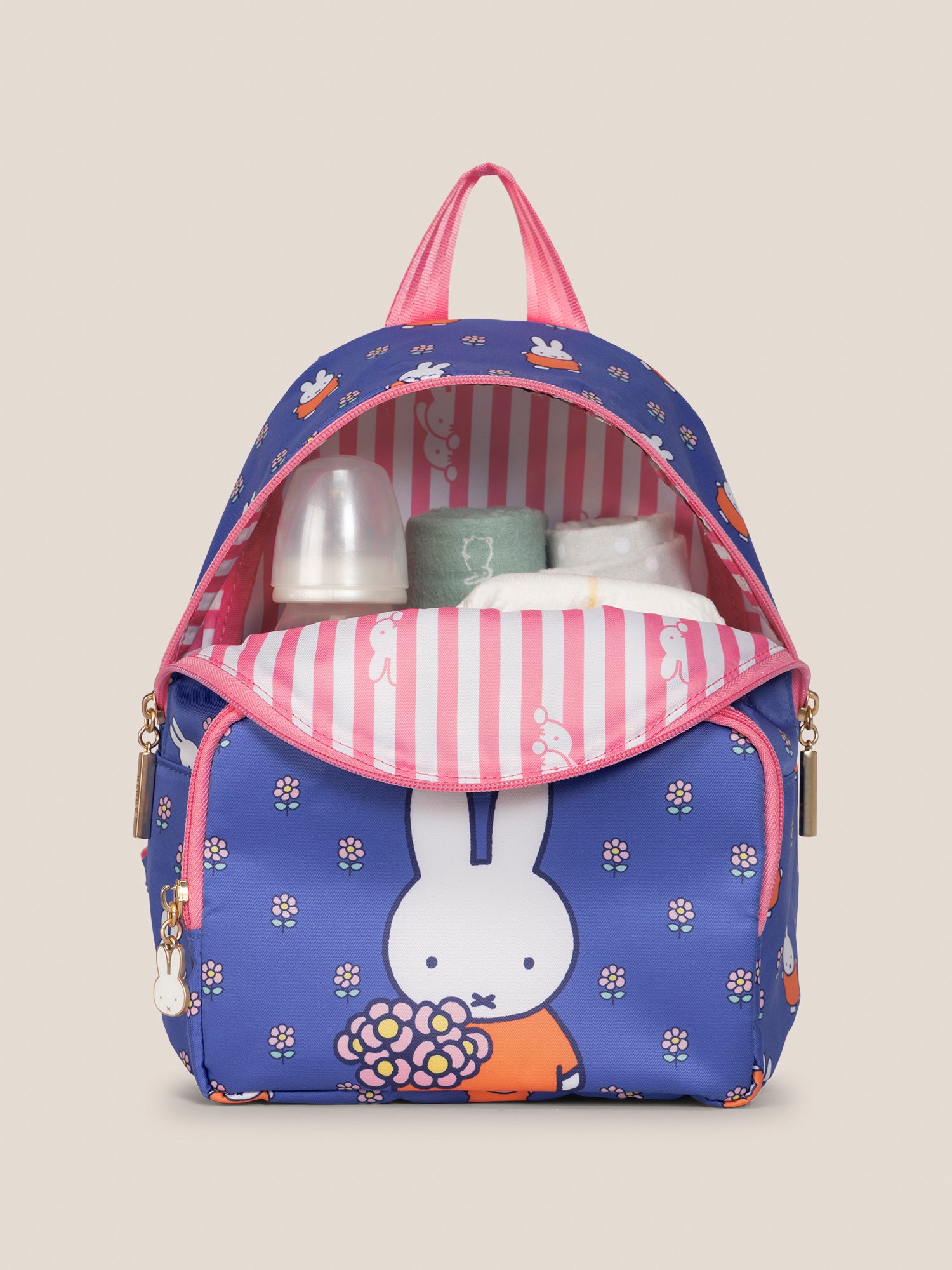 Miffy Flower Fields Everyday Mini Backpack - Blue & Orange