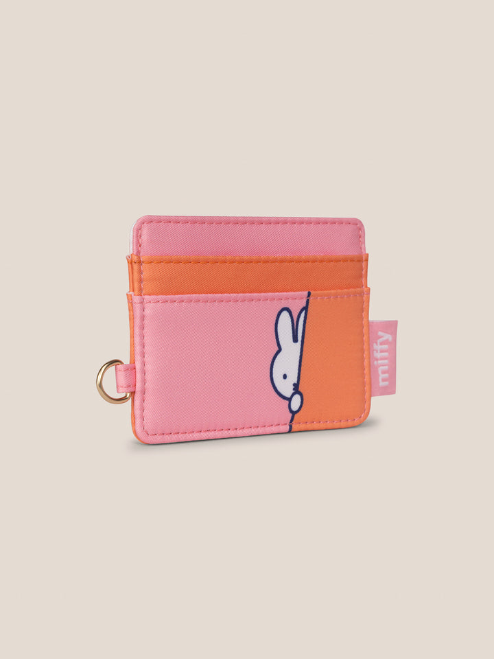 Miffy Flower Fields Be Charged Card Case - Pink &amp; Orange