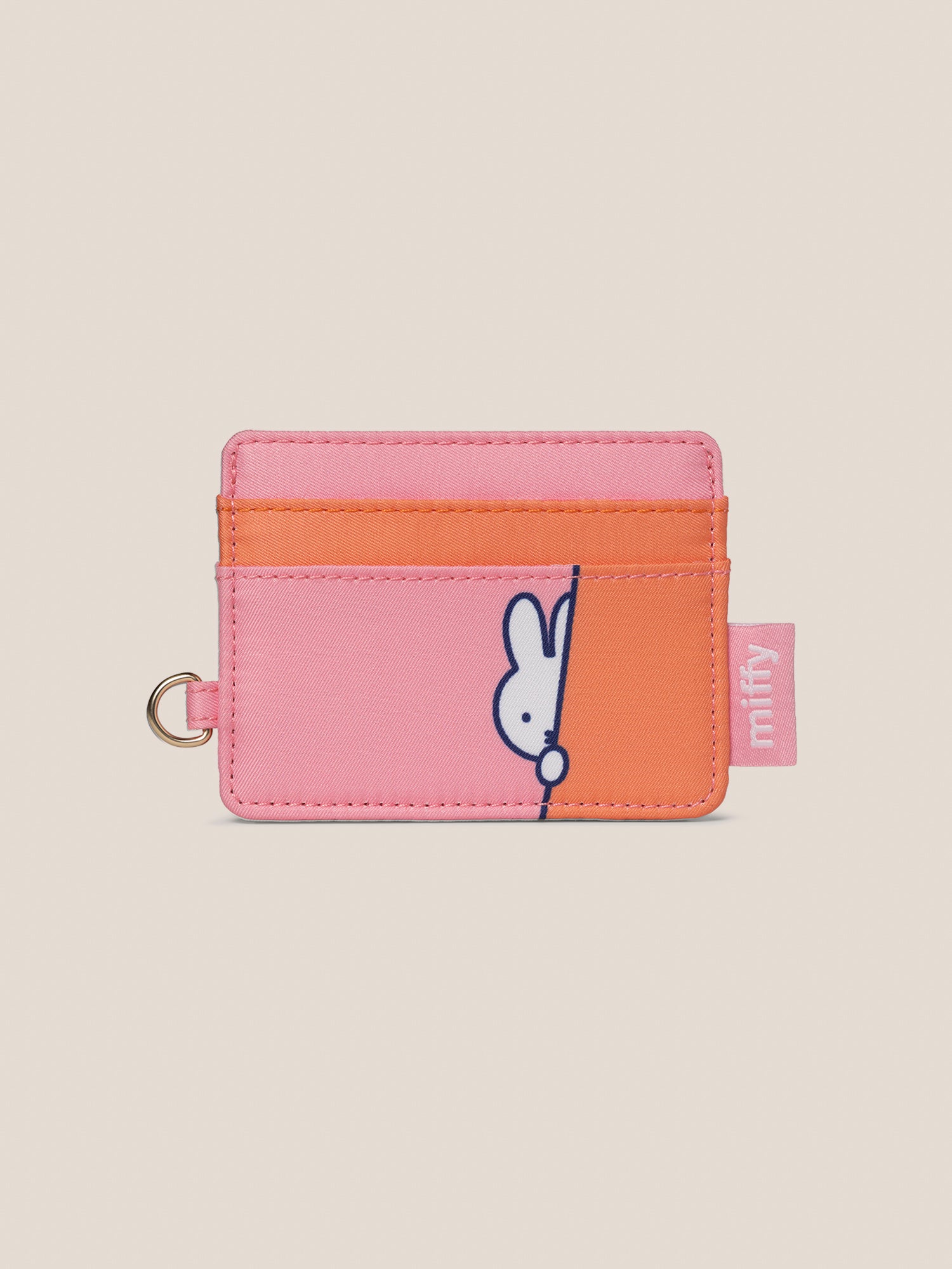 Miffy Flower Fields Be Charged Card Case - Pink & Orange