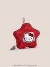 Hello Kitty® × JuJuBe Varsity Star Mini Bag Clip-on Pouch Accessory – Red Houndstooth Featuring Hello Kitty