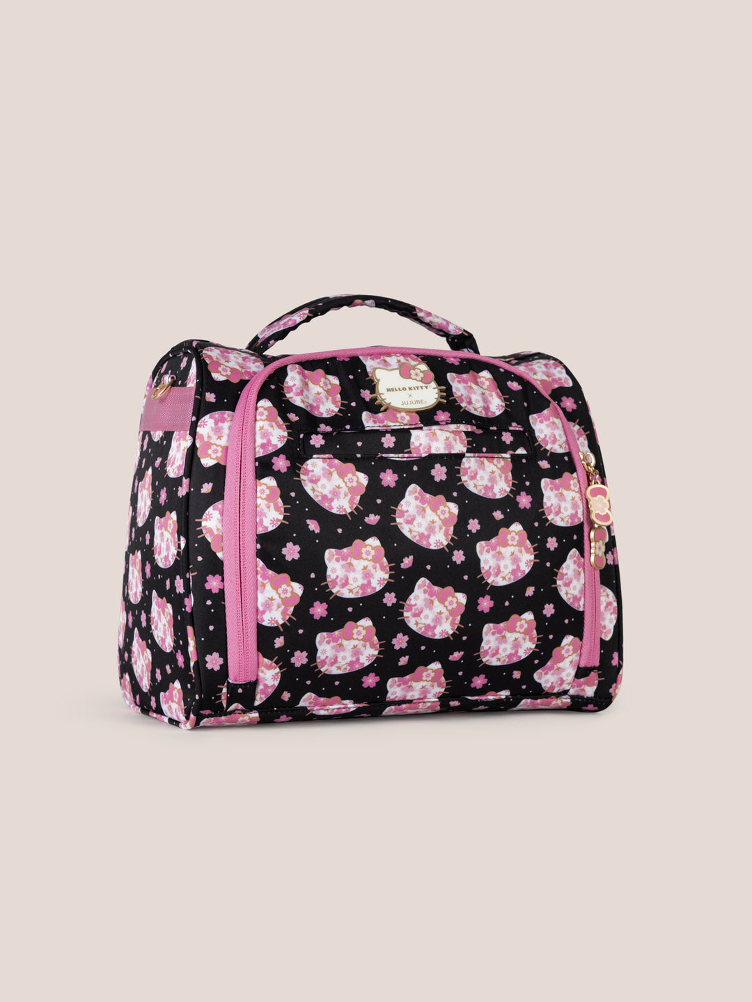 Hello Kitty® × JuJuBe Cherry Blossoms Zealous Backpack + Insulated Bottle Bag + Medium Spiral Notebook Bundle
