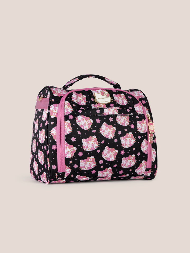 Hello Kitty® × JuJuBe Cherry Blossoms Zealous Backpack + Insulated Bottle Bag + Medium Spiral Notebook Bundle