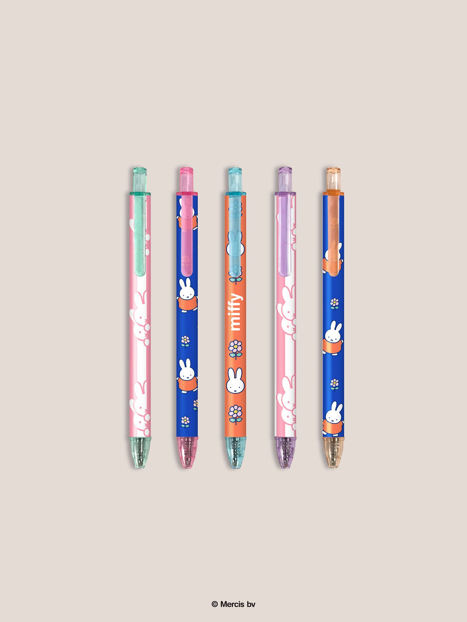 Miffy Dreamy Petals Soft-Touch Gel Pen Set