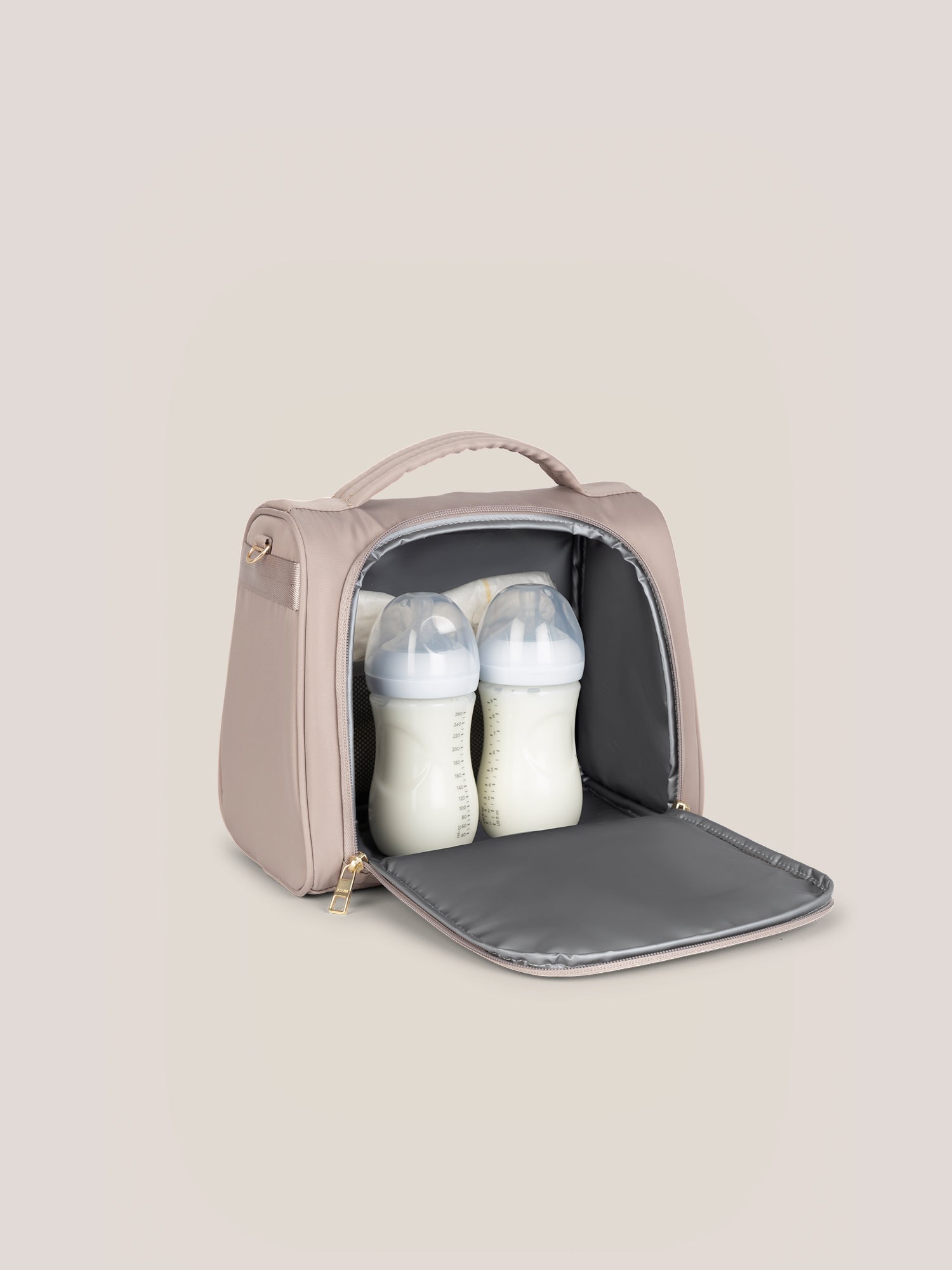 Insulated Bottle Bag - Taupe