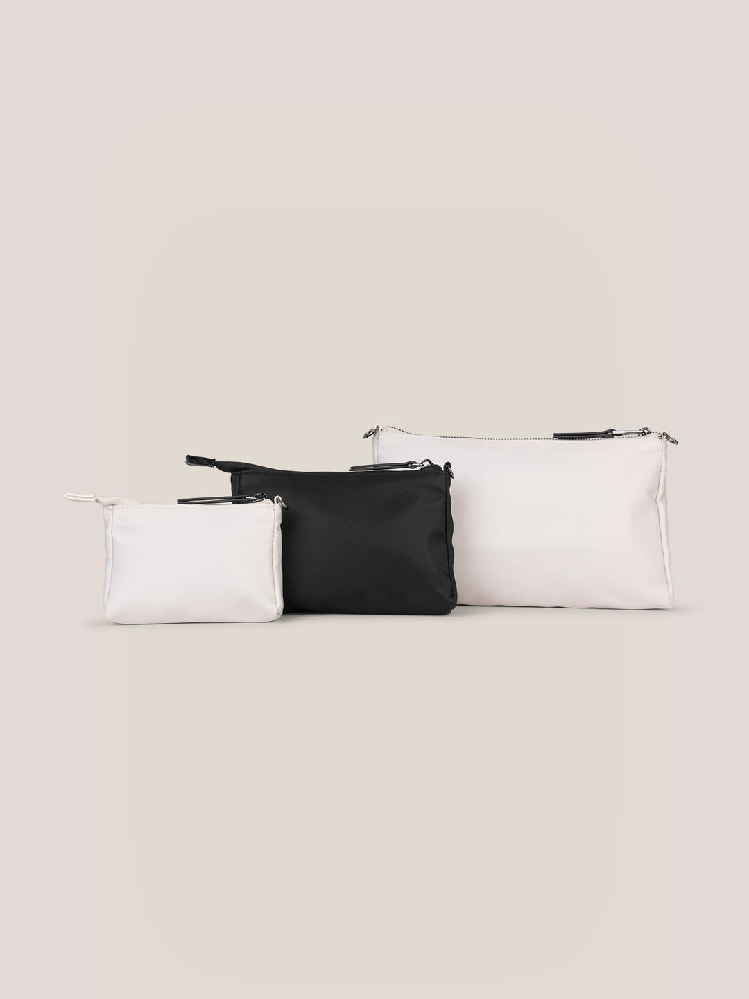 Witney Carson 3-piece Pouch Set - Cloud &amp; Black